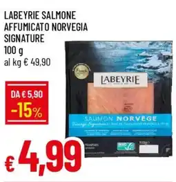 IperFamila Labeyrie salmone affumicato norvegia signature offerta