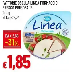 IperFamila Fattorie osella linea formaggio fresco primosale offerta