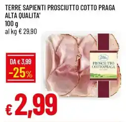 IperFamila Terre sapienti prosciutto cotto praga alta qualita' offerta