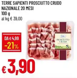 IperFamila Terre sapienti prosciutto crudo nazionale 20 mesi offerta