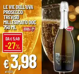 IperFamila Le vie dell'uva prosecco treviso millesimato DOC offerta