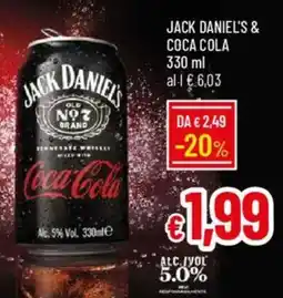 IperFamila Jack daniel's & coca cola offerta