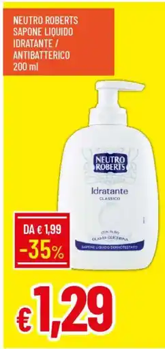 IperFamila Neutro roberts sapone liquido idratante / antibatterico offerta