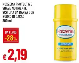 IperFamila Noxzema protective shave nutriente schiuma da barba con burro di cacao offerta