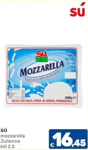 Su mozzarella Julienne