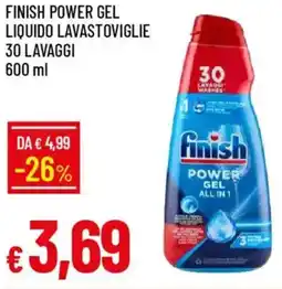 IperFamila Finish power gel liquido lavastoviglie offerta