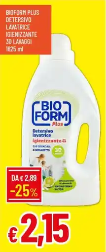 IperFamila Bioform plus detersivo lavatrice igienizzante offerta