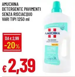 IperFamila Amuchina detergente pavimenti senza risciacquo offerta