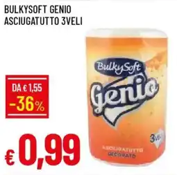IperFamila Bulkysoft genio asciugatutto 3veli offerta