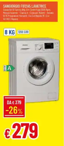 IperFamila SANGIORGIO F812A5 LAVATRICE offerta