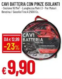 IperFamila Cavi batteria con pinze isolanti offerta