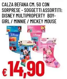 IperFamila Calza befana cm. 50 con sorprese offerta