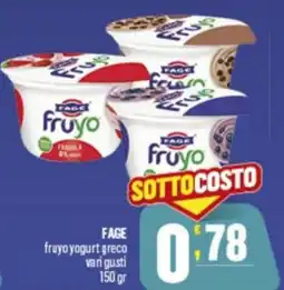 Gruppo di Palo FAGE fruyo yogurt greco offerta