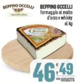 Gruppo di Palo BEPPINO OCCELLI BEPPINO OCCELLI1 formaggio al malto d'orzo e whisky offerta