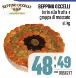 Gruppo di Palo BEPPINO OCCELLI torta alla frutta e grappa di moscato offerta