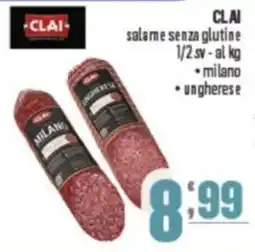Gruppo di Palo CLAI salame senza glutine 1/2 offerta