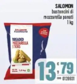 Gruppo di Palo SALOMON bastoncini di mozzarella panati offerta