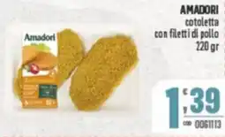 Gruppo di Palo AMADORI cotoletta con filetti di pollo offerta