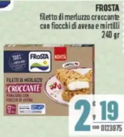 Gruppo di Palo FROSTA filetto di merluzzo croccante con fiocchi di avena e mirtilli offerta