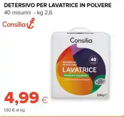 Tigre Consilia detersivo per lavatrice in polvere offerta