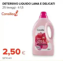 Tigre Consilia detersivo liquido lana e delicati offerta