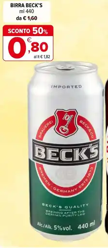Iperal Birra BECK'S offerta