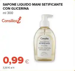 Tigre Consilia sapone liquido mani setificante con glicerina offerta