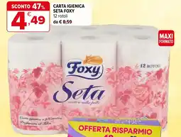 Iperal Carta igienica SETA FOXY offerta