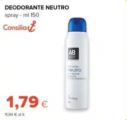 Tigre Consilia deodorante neutro spray offerta
