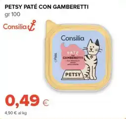 Tigre Consilia petsy paté con gamberetti offerta