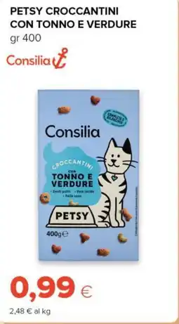 Tigre Consilia petsy croccantini con tonno e verdure offerta
