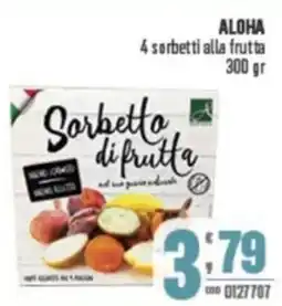 Gruppo di Palo ALOHA 4 sorbetti alla frutta offerta