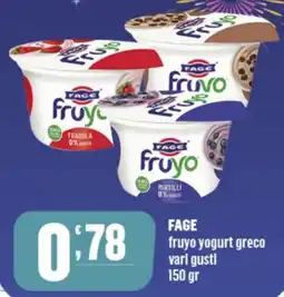 Gruppo di Palo FAGE fruyo yogurt greco offerta