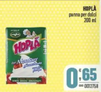 Gruppo di Palo HOPLA panna per dolci offerta