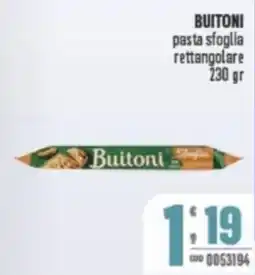 Gruppo di Palo BUITONI pasta sfoglia rettangolare offerta
