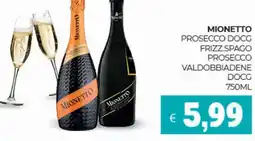 Eté Mionetto prosecco docg frizz spago prosecco valdobbiadene DOCG offerta