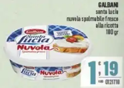 Gruppo di Palo GALBANI santa Lucia nuvola s palmabile fresco alla ricotta offerta