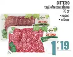 Gruppo di Palo CITTERIO tagliofresco salame napoli e milano offerta