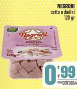 Gruppo di Palo NEGRONI cotto a dadini offerta