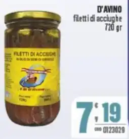 Gruppo di Palo D'AVINO filetti di acciughe offerta