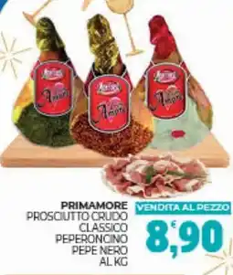 Eté Primamore vendita al pezzo prosciutto crudo classico peperoncino pepe nero offerta