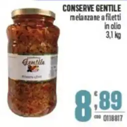 Gruppo di Palo CONSERVE GENTILE melanzane a filetti in olio offerta