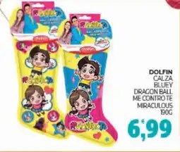 Eté Dolfin calza bluey dragon ball me contro te miraculous offerta