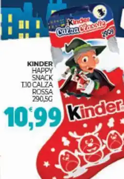 Eté Kinder happy snack tjo calza rossa offerta