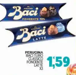 Eté Perugina baci tubo classico fondente latte X3 offerta