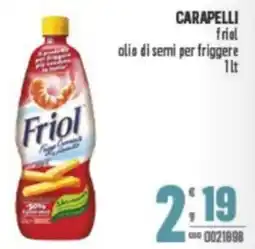 Gruppo di Palo CARAPELLI frial olio di semi per friggere offerta