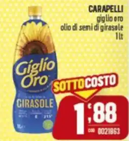 Gruppo di Palo CARAPELLI giglio oro olio di semi di girasole offerta