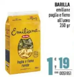 Gruppo di Palo BARILLA emiliane paglia e fieno all'uovo offerta
