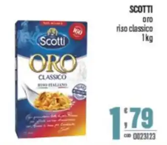 Gruppo di Palo SCOTTI oro riso classico offerta