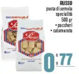 Gruppo di Palo RUSSO pasta di semola specialità, paccheri offerta